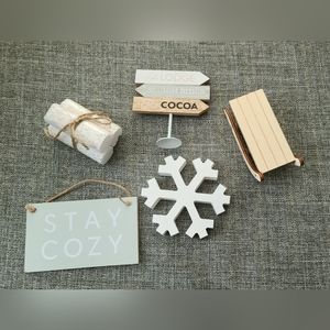 Target winter tiered tray set snowflake sled